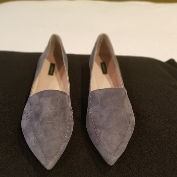 Gray Suede Flats - 9.5W - Picture 1 of 2